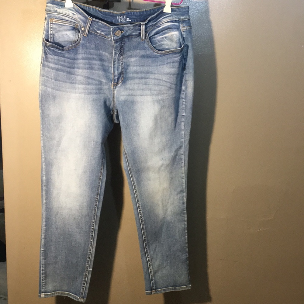 Time and tru skinny jeans size 22